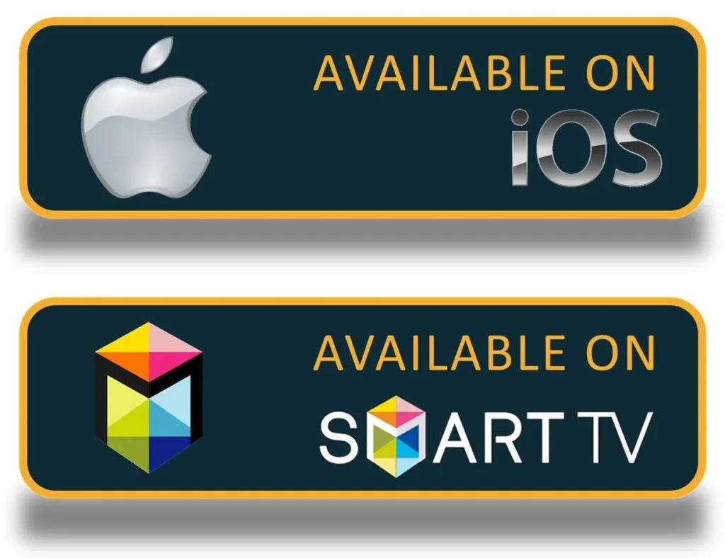 iOS devices and Smart TVs compatible with IPTV Guru IPTV service.